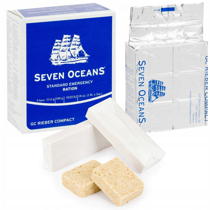BCB Siete océanos galleta ración de comida de emergencia comida supervivencia senderismo preparador 2uds - GoMilitar