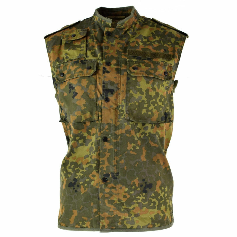 Chaleco del ejército alemán original creció a Flecktarn Camo Combate táctico BW Ejército