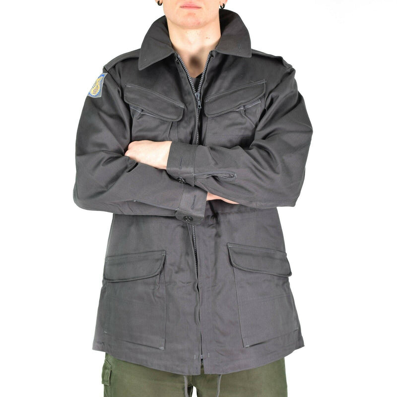 Jacket de combate del ejército danés Genuino M71 Dinamarca Gray Grey Field Excedente Nuevo