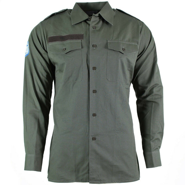 Camisa del ejército austriaco genuino OD Olive Military Combat de manga larga Tropic BDU NUEVO