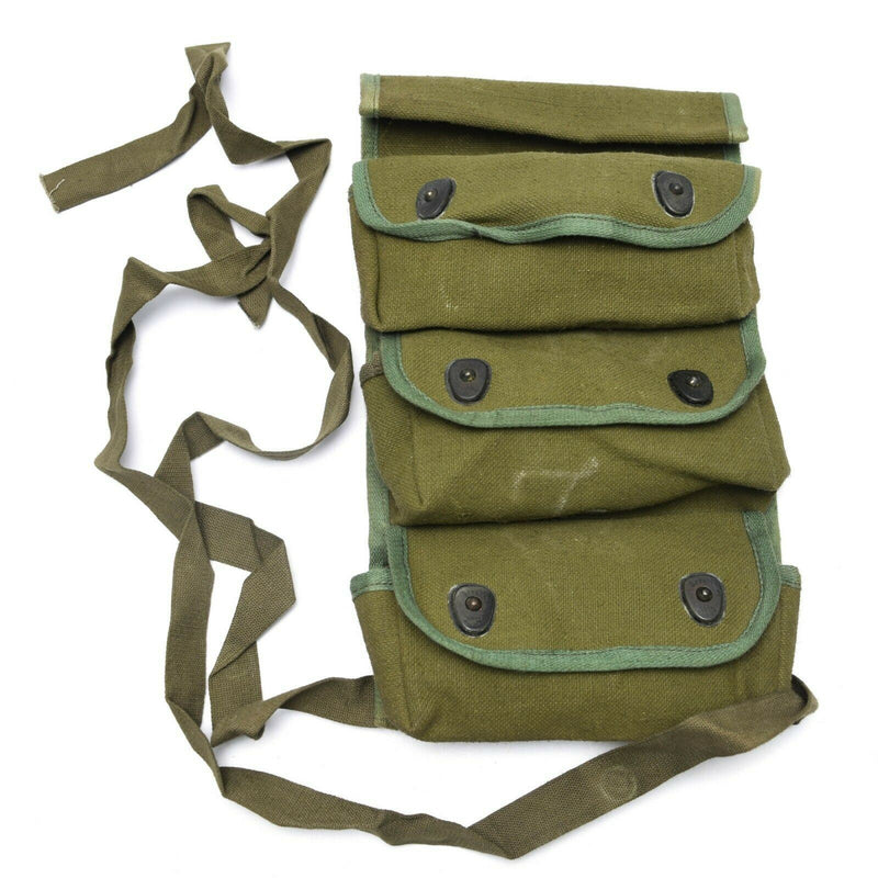 Original del ejército francés Granada Pouch Munición militar Muneine 3 Celdas Bag Case