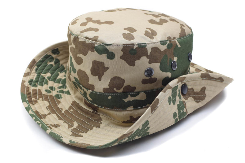 Ejército alemán original CAMO TROPICAL BOONIE Campo de campamento CAZA AUPARTA NUEVO