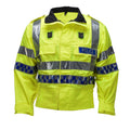 Chaqueta de uniforme reflectante de alta visibilidad de la policía escocesa original amarilla