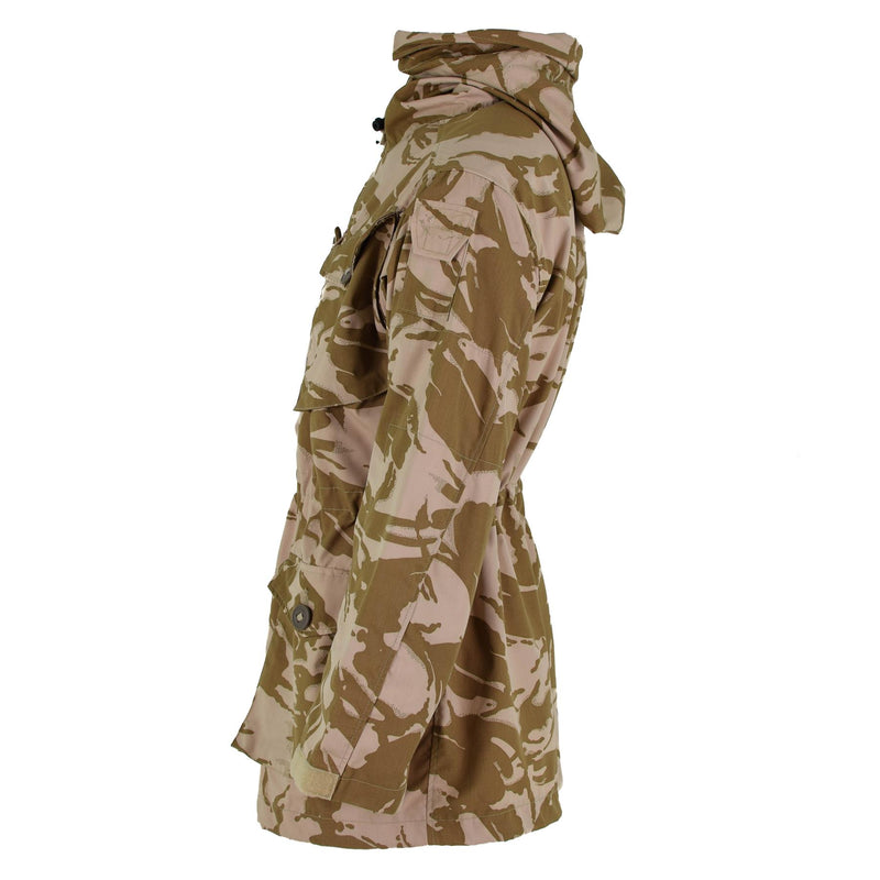 Genuine británico ejército parka DPM Desert Camo Smok Smock Problema militar a prueba de viento