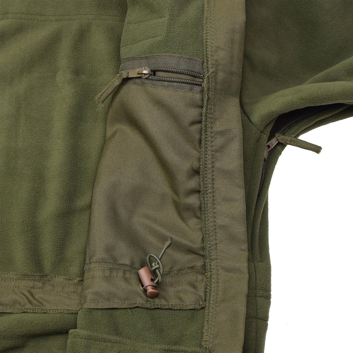 BLOCHL Brand Austriaca Militar Military Chaqueta de vellón High Full Zip Aprendible