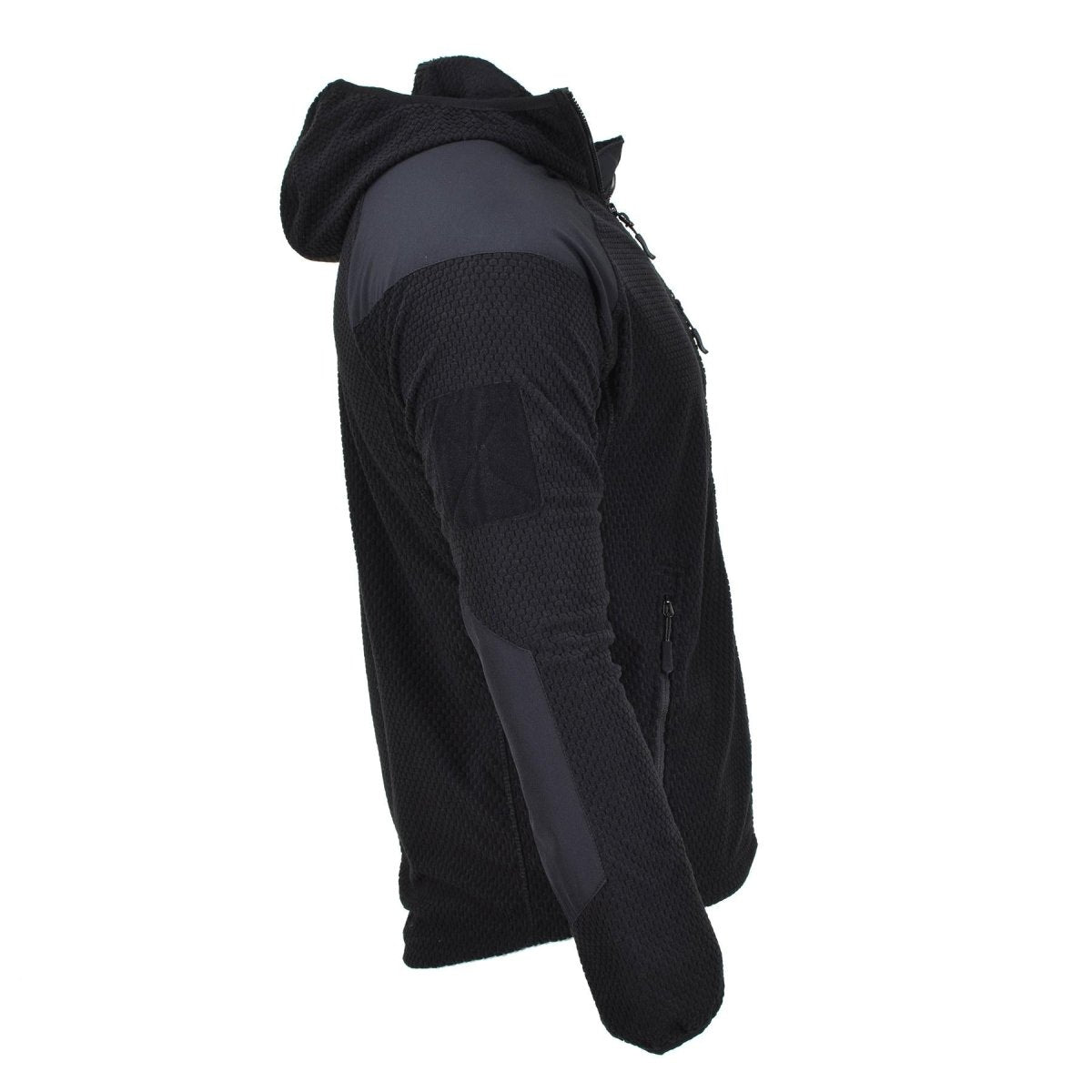 BLOCHL Brand Estilo militar Jacket térmica Flana Capilla reforzada negra nueva