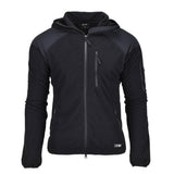 BLOCHL Brand Estilo militar Jacket térmica Flana Capilla reforzada negra nueva
