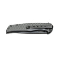 BOKER Black Carbon Navaja de bolsillo plegable Acero inoxidable 440A mango de fibra de carbono