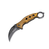 BOKER Black Scorpion navaja plegable karambit hawkbill 440A acero inoxidable