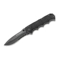 BOKER Black Spear navaja de bolsillo acero inoxidable 440A recubierta de negro mango de aluminio
