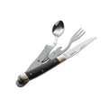 Boker Bon Appetite de bolsillo Set Cuchnope Spoon Spoon 440A de acero Mango de madera