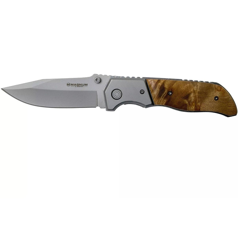 Boker Brand Forest Ranger pocket knife folding wooden handle 7Cr17MoV steel - GoMilitar