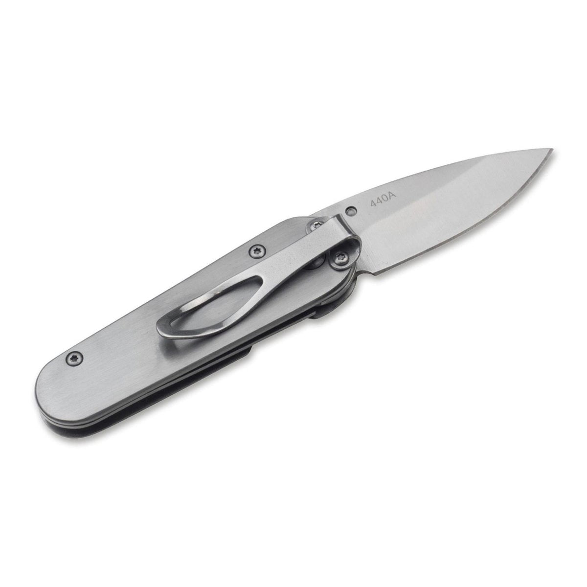 Navaja de bolsillo Marca BOKER Master Craftsman plegable acero inoxidable sin recubrimiento 440A