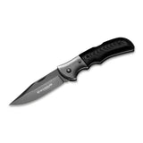 BOKER Navaja Eminence Gris Plegable Compacta Mango de Micarta Negra Acero 440A