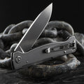 Boker Plus Atlas SW Navaja de bolsillo plegable Hoja 12C27 Mango de acero inoxidable