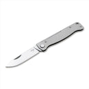 Boker Plus Atlas SW Navaja de bolsillo plegable Hoja 12C27 Mango de acero inoxidable