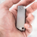 Boker Plus BabyX Navaja de bolsillo plegable Hoja D2 Mango de acero inoxidable Gris