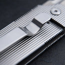 Boker Plus BabyX Navaja de bolsillo plegable Hoja D2 Mango de acero inoxidable Gris