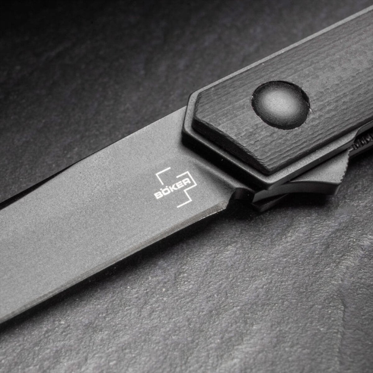 Boker Plus Kwaiken Air Mini navaja de bolsillo plegable hoja VG-10 mango G10 negro