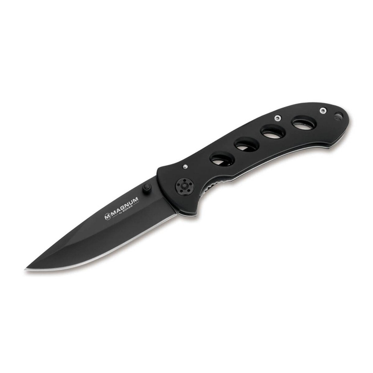 BOKER Shadow Navaja plegable con forma de punta de gota 440A acero inoxidable negro