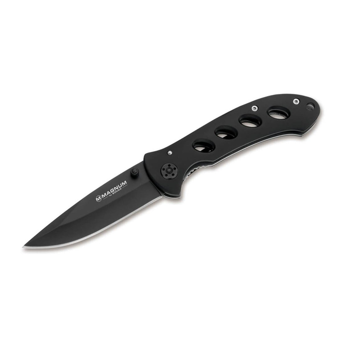 BOKER Shadow Navaja plegable con forma de punta de gota 440A acero inoxidable negro