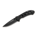 BOKER Shadow Folding pocket knife drop point shape 440A stainless steel black - GoMilitar