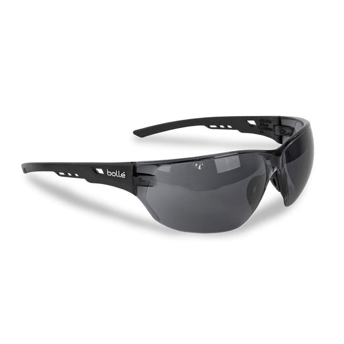 Gafas tácticas Bolle NESS Marco negro duradero Lentes ahumadas Protección UV - GoMilitar
