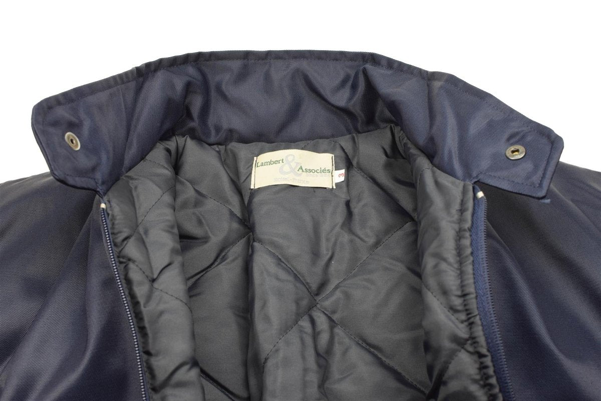 Marca Lambert French Air Forces Bomber Jacket Blue Warm Warm Pilot Piloting Uniforme