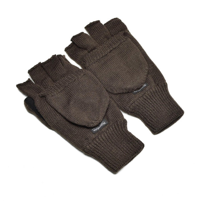 Marca Thinsulate Finger mitones guantes invierno Negro Oliva OD