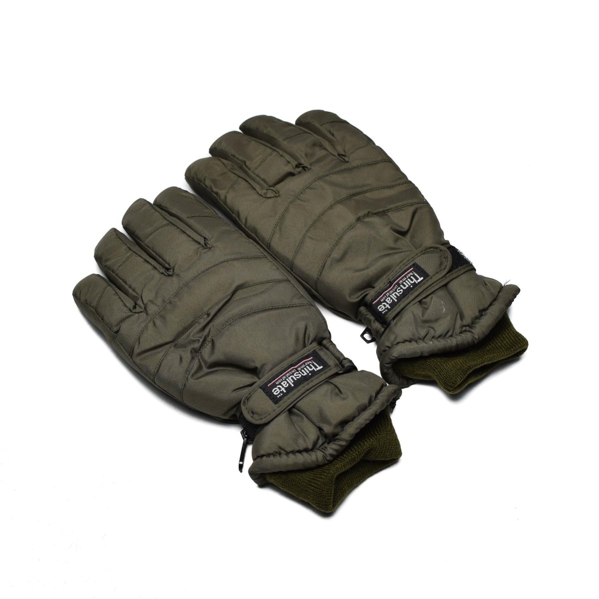 Guantes de thinsulados de marca Winter Woodland Flecktarn Oliva Camuflaje