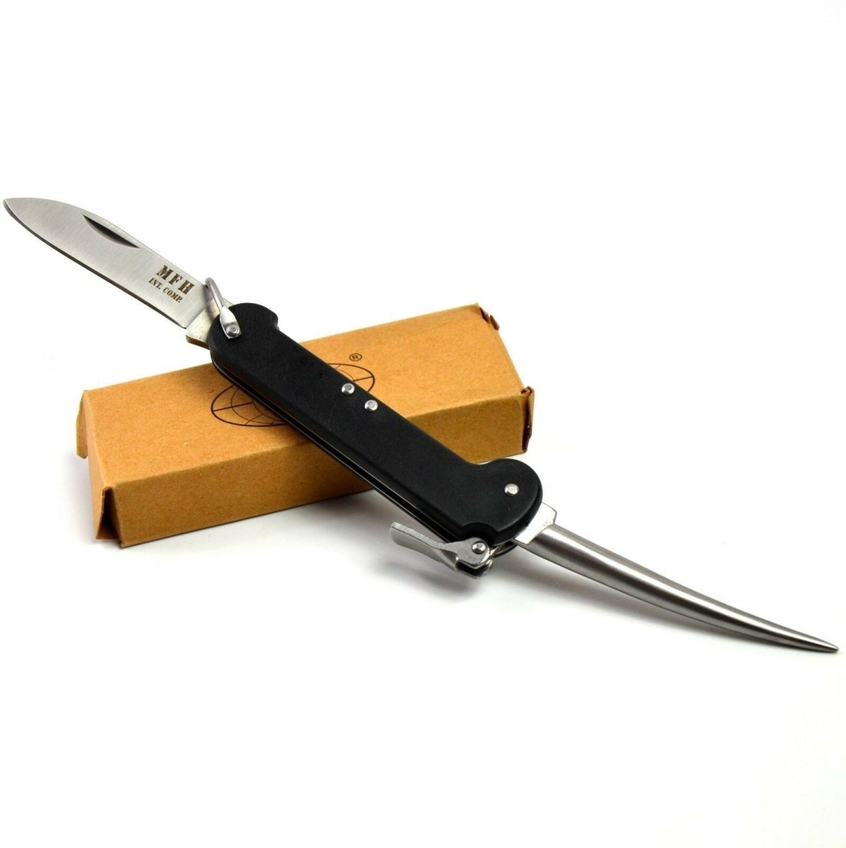 BW Cuchillo marinero del ejército alemán. Bordmesser alemán Sailor Navy Knife Marlinspike
