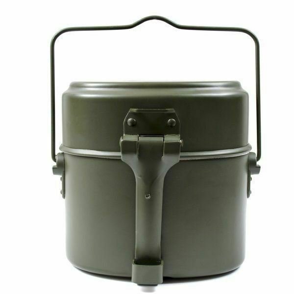 BW Alemania Army Style kit de comedor Bombín militar de aluminio 3 piezas kit repro - GoMilitar
