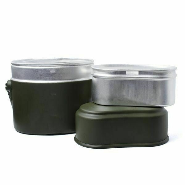 BW Alemania Estilo del ejército kit de desorden de aluminio jugador de bolos militar de aluminio 3 piezas kit repro