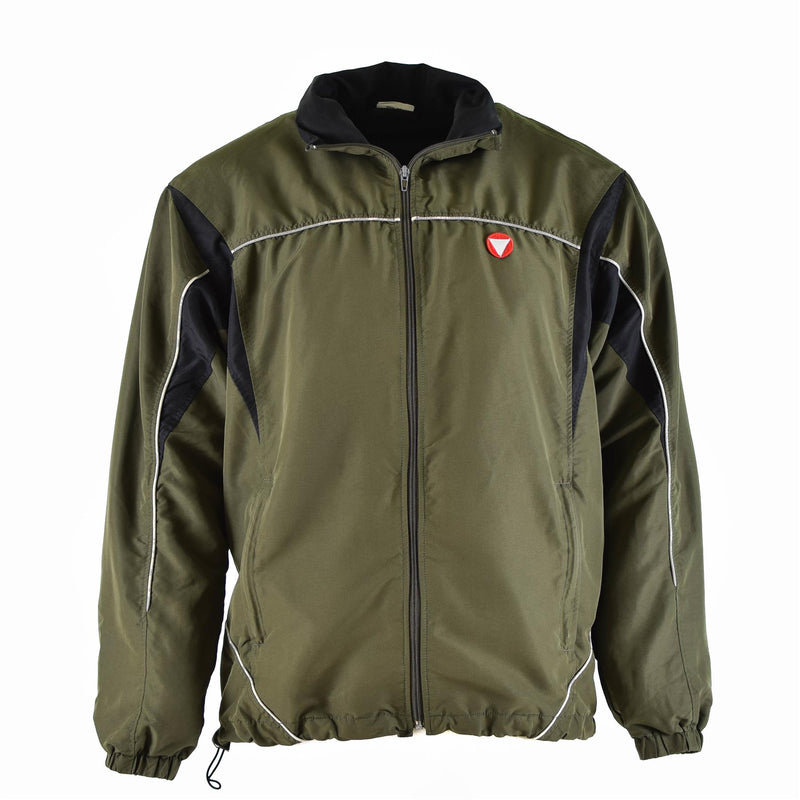 Genuino entrenamiento del ejército austriaco Top chaqueta Top Sports Vintage OD Green