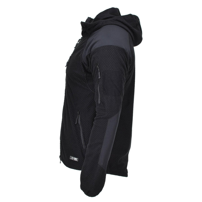 BLOCHL Brand Estilo militar Jacket térmica Flana Capilla reforzada negra nueva