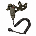 Juego de auriculares originales militares británicos Amplivox Aviation Communications Vintage