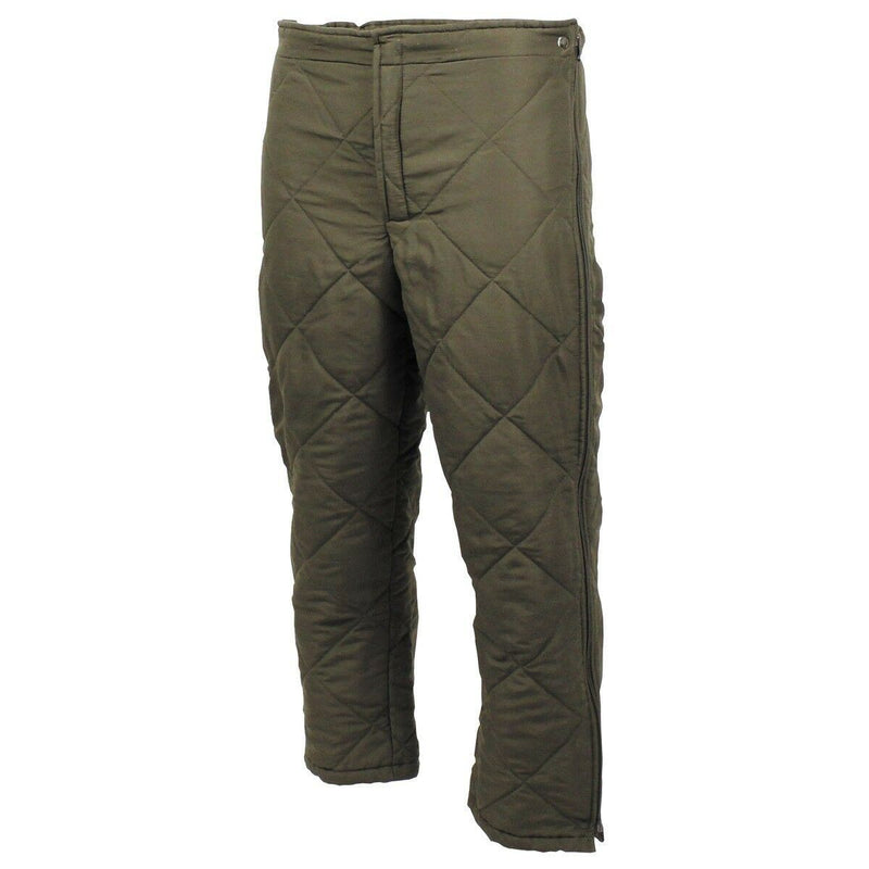 Pantalones genuinos del ejército austriacos revestimientos más cálidos oliva pantalones térmicos verdes leggings