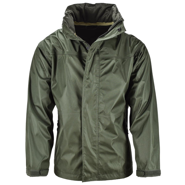 Chaqueta de marca mil-tec oliva verde agua impermeable