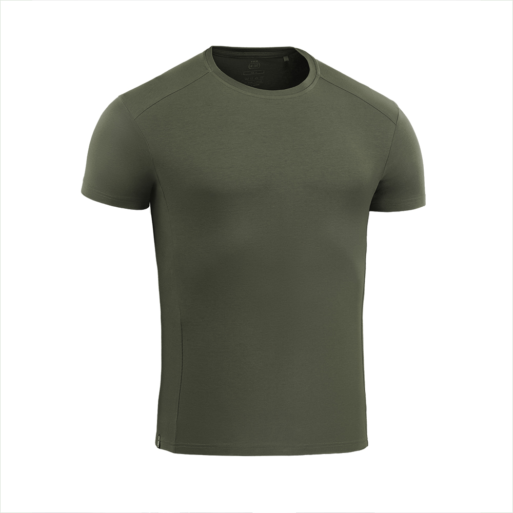 M-Tac 93/7 Camiseta de verano de ajuste cómodo, algodón elástico ligero, color oliva militar