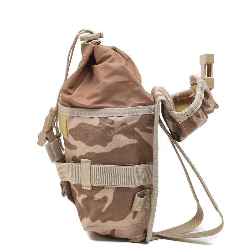 Genuino ejército checo universal molle pouch desierto camuflaje de camuflaje Cierre militar Nuevo