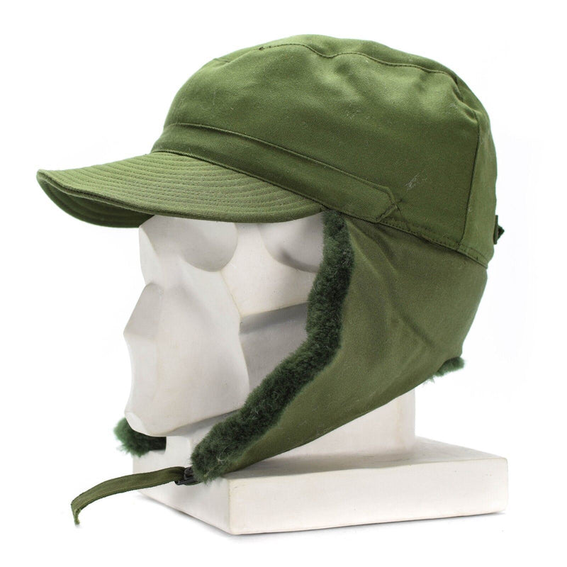 Original sueco del ejército militar de Suecia Invierno M59 Combate Campo Cape Hat Nuevo