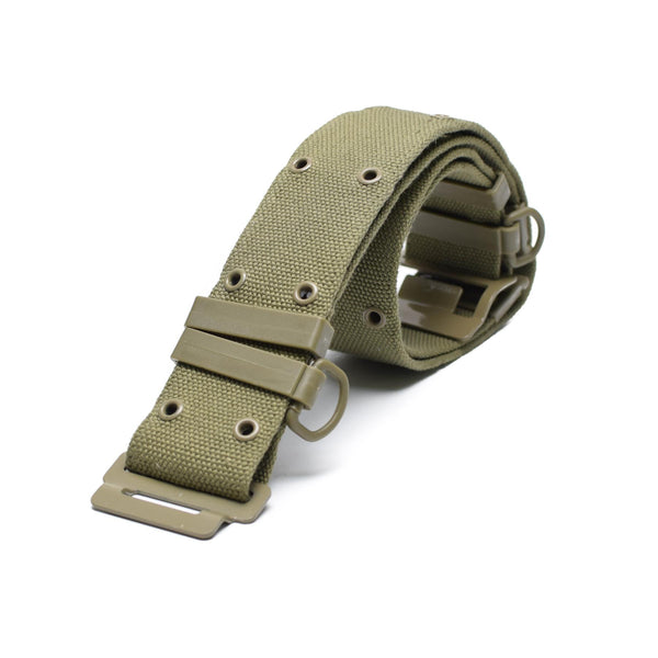 Táctico del ejército francés Corriente de combate de servicio pesado ajustable de color caqui Cinturón de cintura nuevo