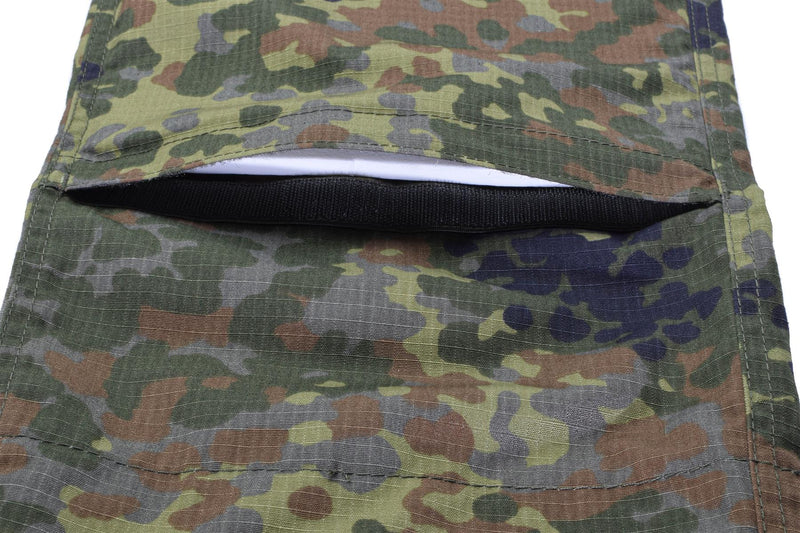 Brand Tacgear Pantalones de campo de estilo del ejército alemán Combate Flecktran Camo Ripstop