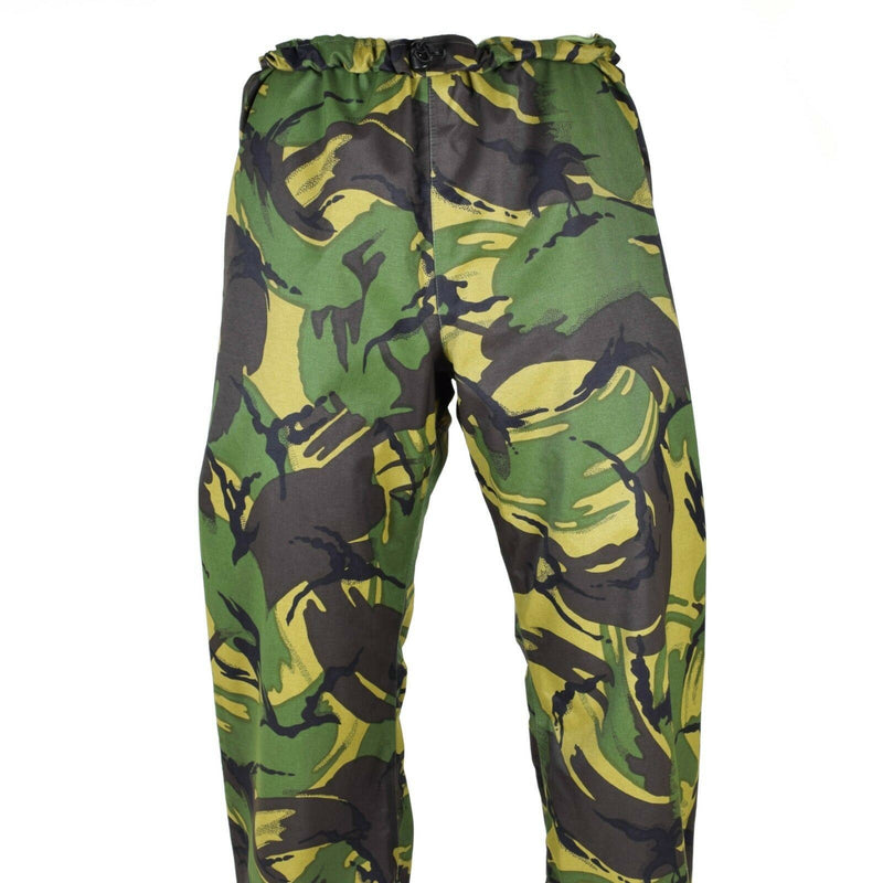 Combate militar genuino del ejército británico DPM CAMO Pantalones de lluvia Goretex impermeable