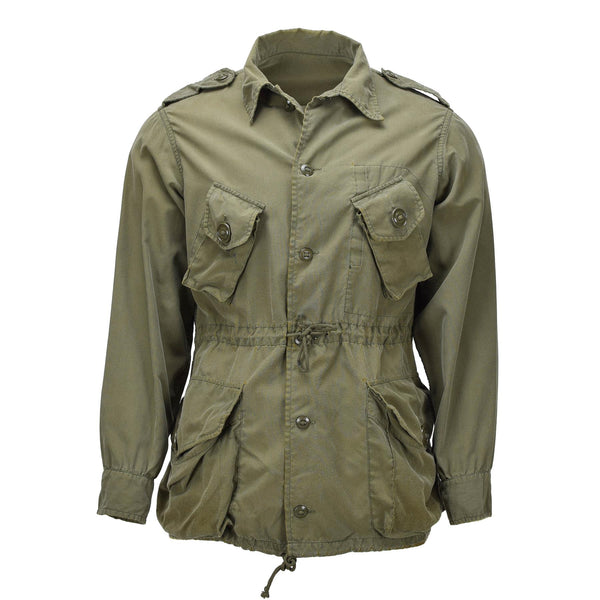 Chaqueta de campo original del ejército canadiense Algodón Excedente militar Verde oliva