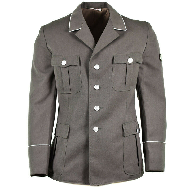 Chaqueta de vestimenta del ejército de NVA alemán original oficio de uniforme formal gris militar nuevo