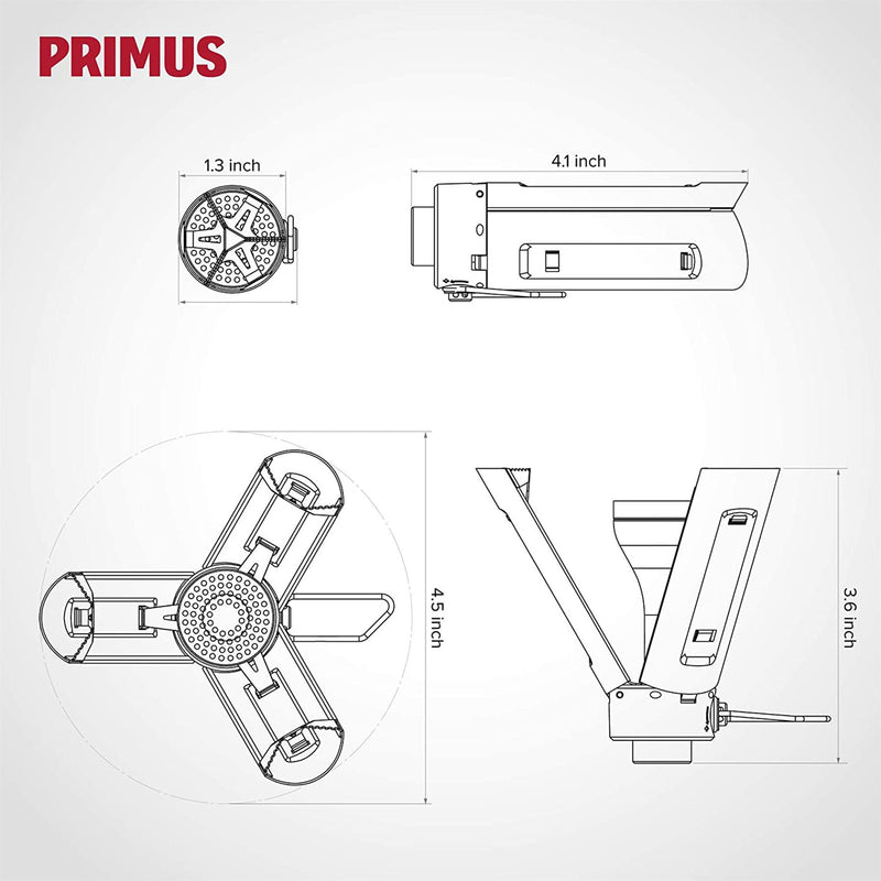Primus Firestick Compact Burner Cocina para acampar de senderismo de acero inoxidable