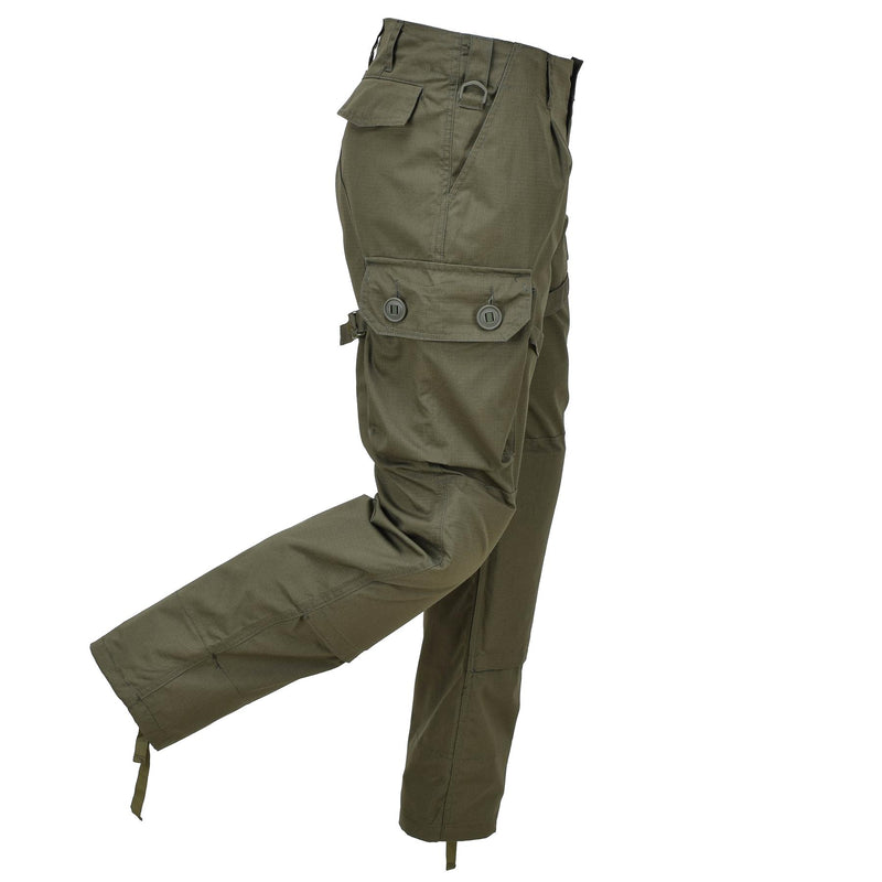 Tacgear Pantalones de carga de campo militar Ripstop pantalones reforzados tácticos oliva