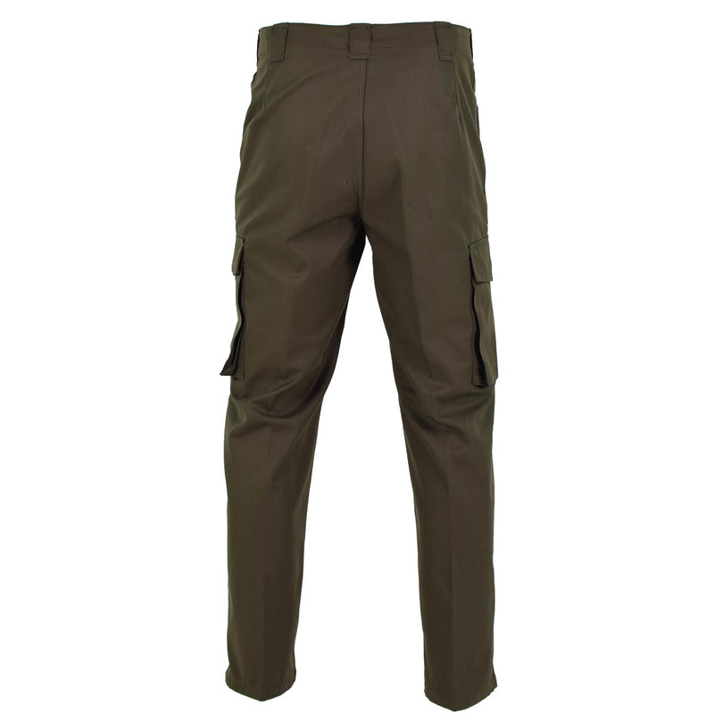 Pantalones del ejército austriaco original BDU Combate Field Tropas pantalones OD Tipo 75 Nuevo