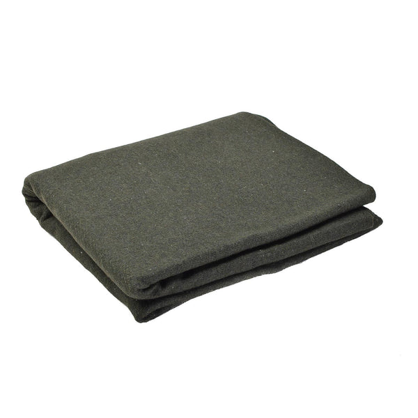 Genuina manta del ejército de los EE. UU. Lanar Militar Green Vintage Bed Sheet nueva